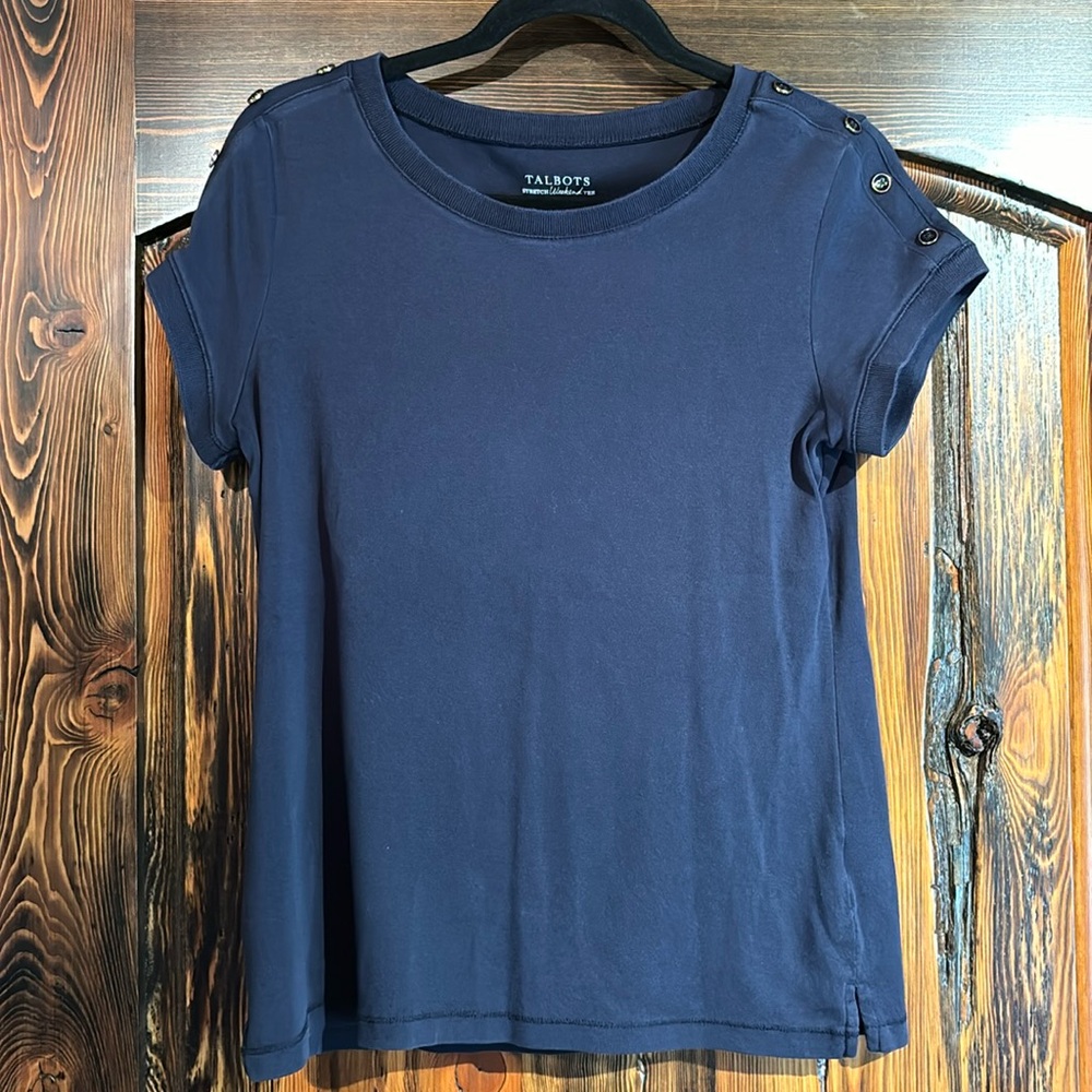 Talbots Stretch Weekend Tee